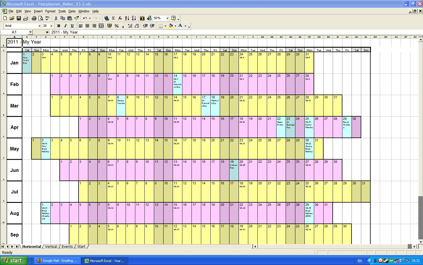 Excel Yearly Calendar Template 2014 - Shefftunes.tk  Annual Calendar Planner Excel Spreadsheet