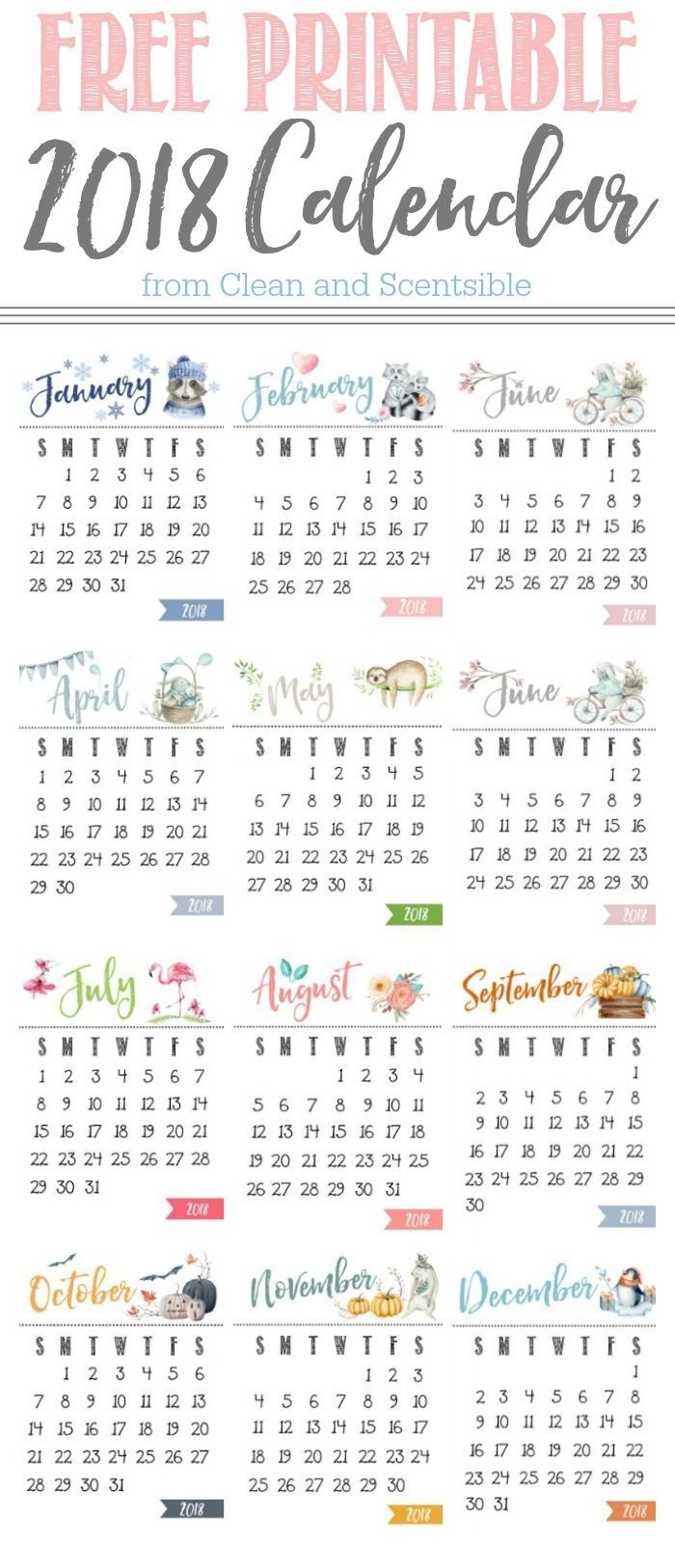 Free Printable Calendar | Yearly, Clipboards And Free Printable  Free Printable Calendar Year At A Glance Calendar