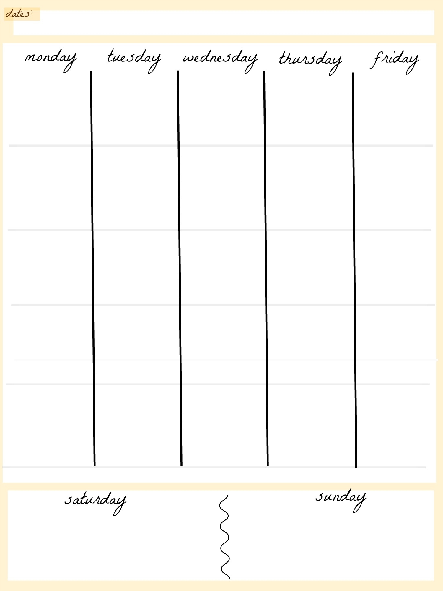 Monthly Timetable Template - Gerhard-Leixl.tk  Blank Calendar Template 5 Day