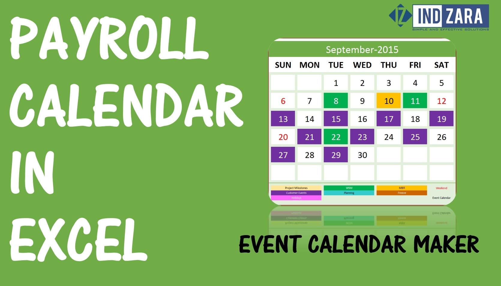 Payroll Calendar Using Event Calendar Maker Excel Template - Youtube  Calendar Of Biweekly Pay Dates