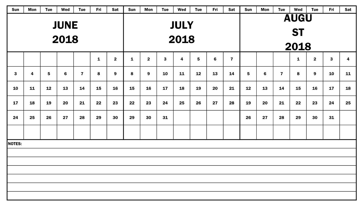 Printable Calendar 2018 June July August - Trendy Pixbay  June And July Printable Calendars