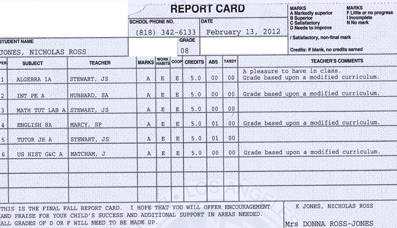 Report Card - Gerhard-Leixl.tk  Lausd Semi Monthly Payroll Calendar