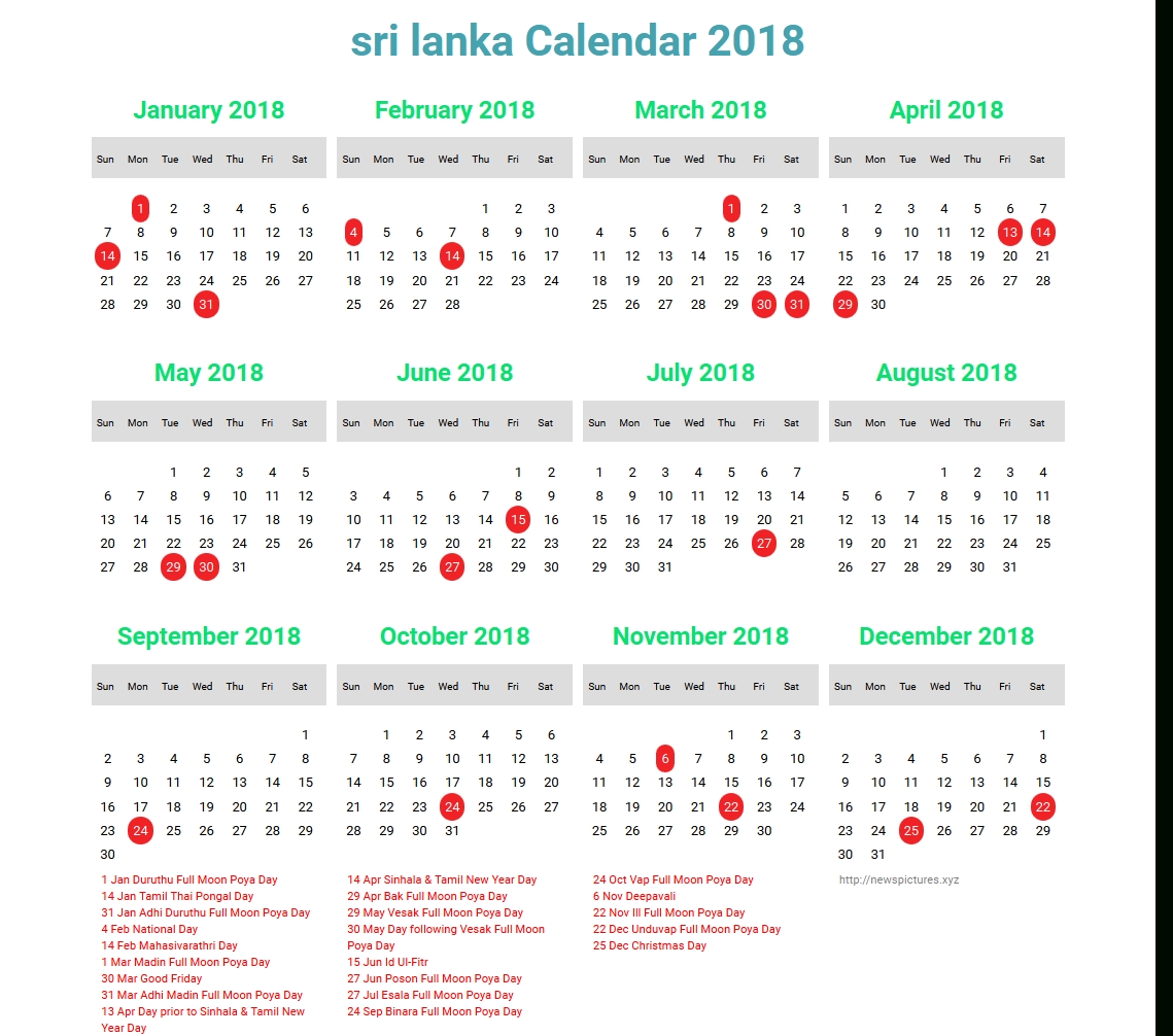 Sri Lankan Calendar Sinhala 2018 | Calendar 2018 Design  18 August 1987 In Sri Lanka