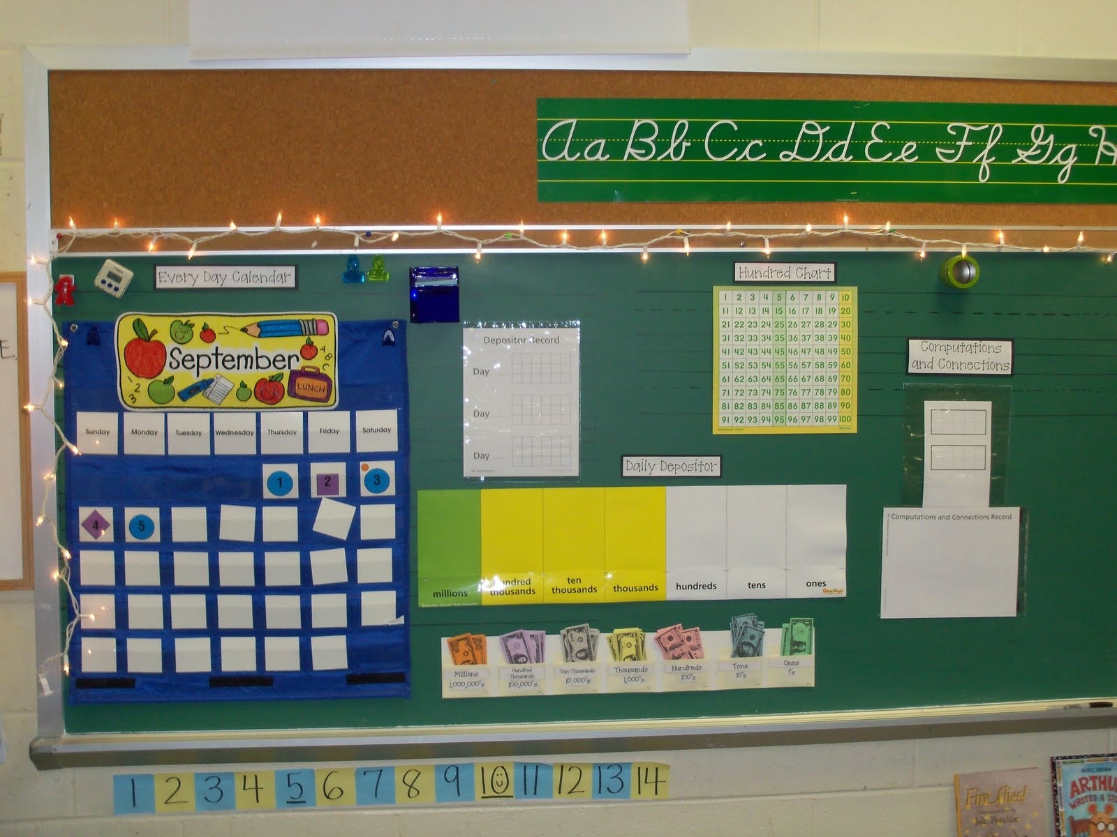 Third Grade Meanderings  Fourth Grade Everyday Math Calendar Wall