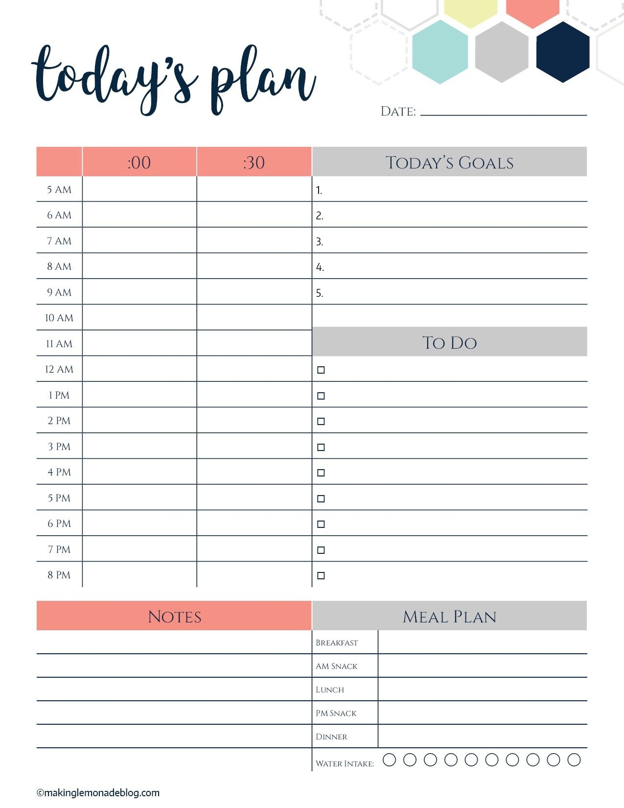 This Free Printable Daily Planner Changes Everything. Finally A Way  Free Printable Weekly Schedule Planner