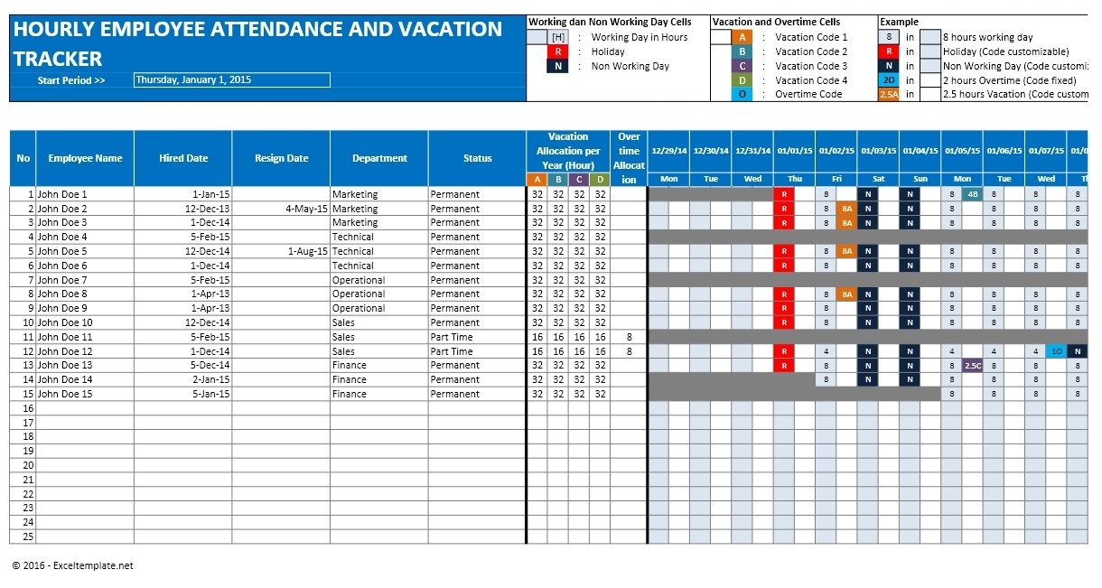 Vacation Schedule Template 2018 - Yeniscale.co  Year At A Glance Calendar - Vacation Schedule For Staff