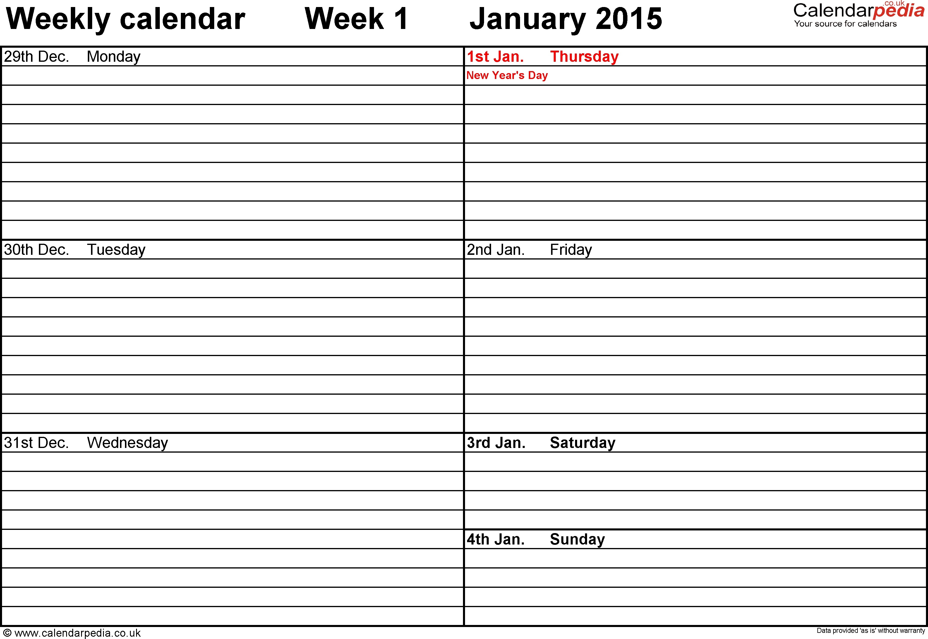 Weekly Calendar Pdf | Calendar Monthly Printable  Printable Blank Weekly Employee Schedule