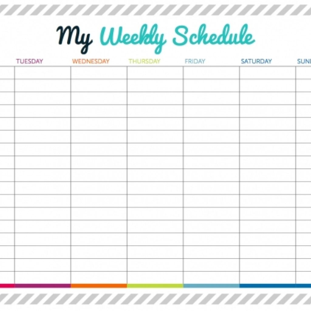 Weekly Calendars With Time Slots - Yeniscale.co  Weekly Calendar Time Slots Printable