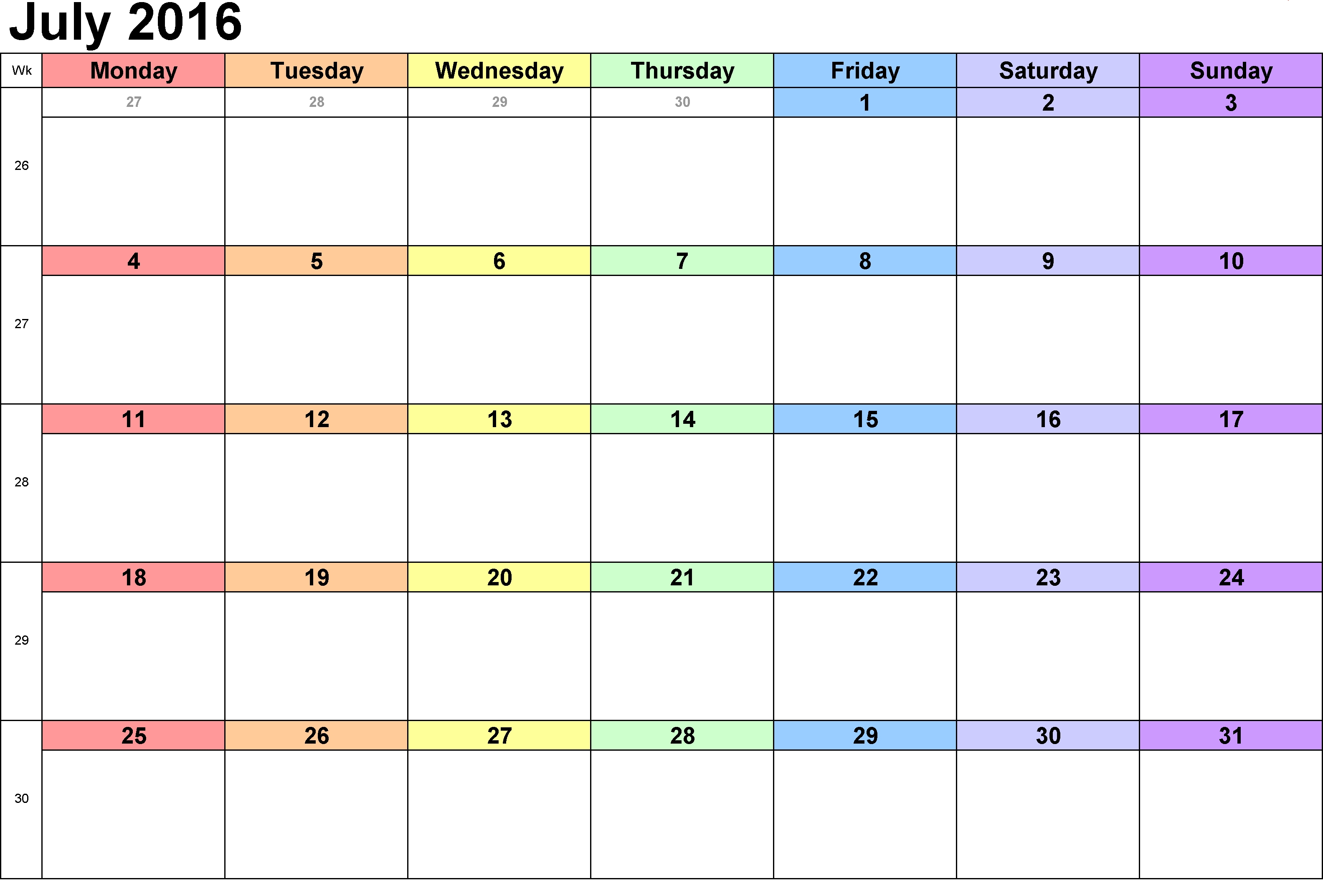 blank weekly work schedule template