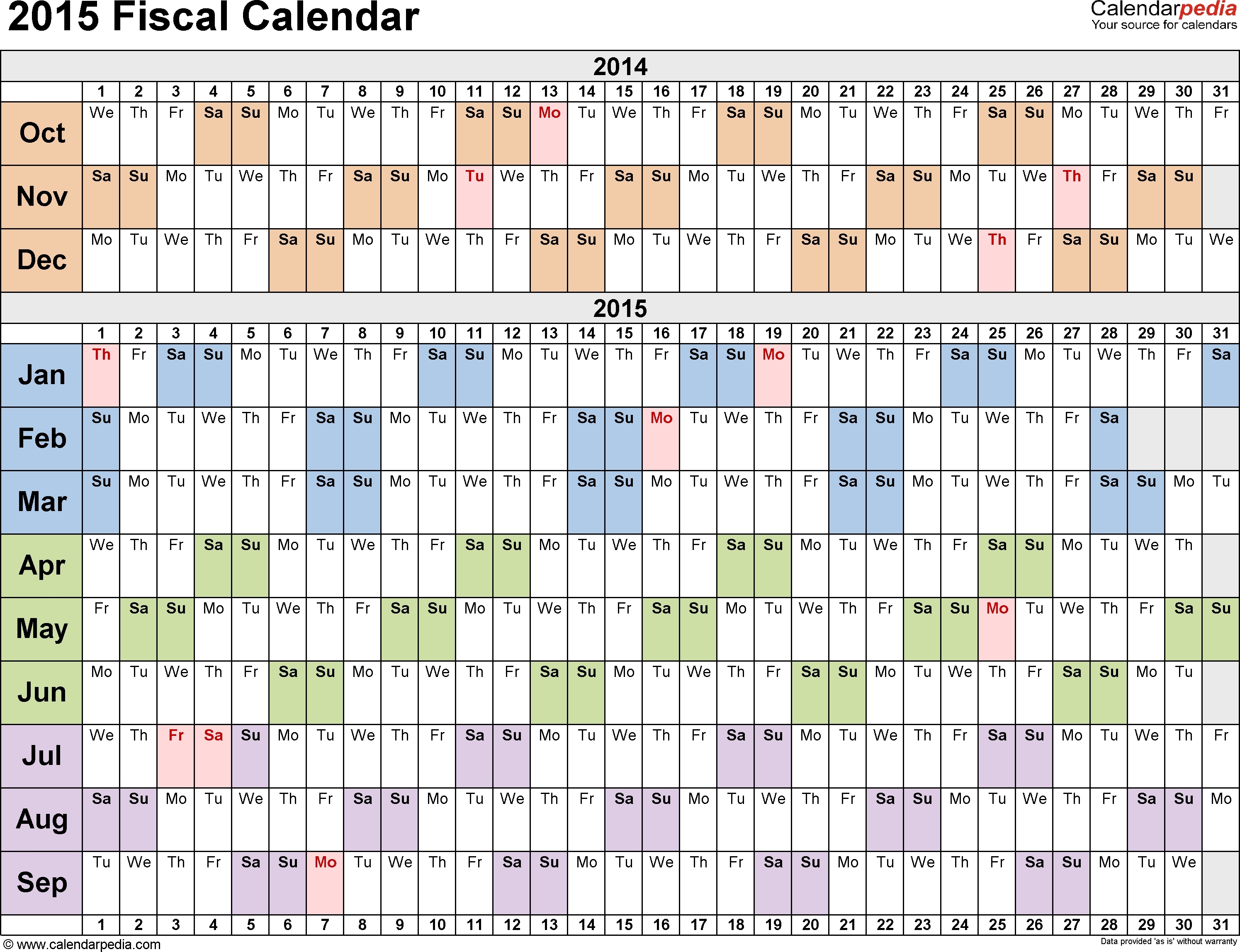 Fiscal Year Vs Calendar Year Template Calendar Design