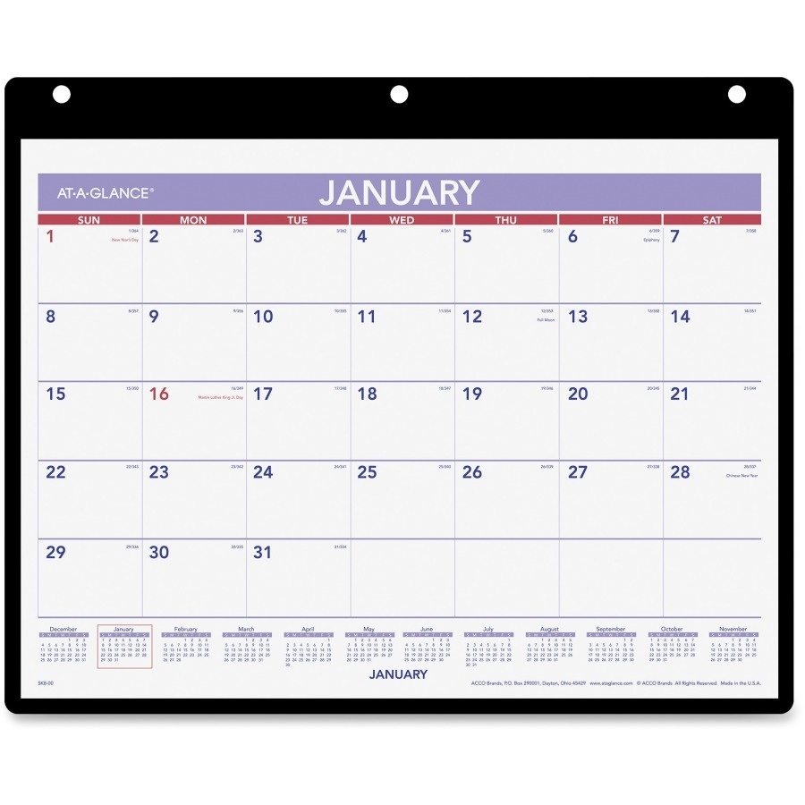 At A Glance 2024 Desk Calendar - Josy Rozina