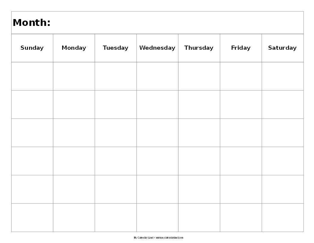 6 Week Printable Calendar Template Template Calendar Design