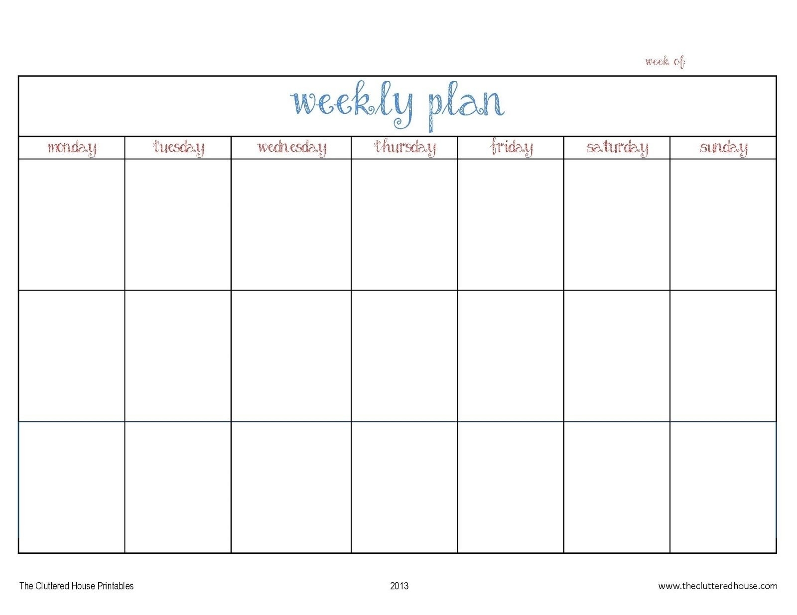 Category: Calendar 0 | Dating-Sider.co  7-Day Week Blank Calendar Template