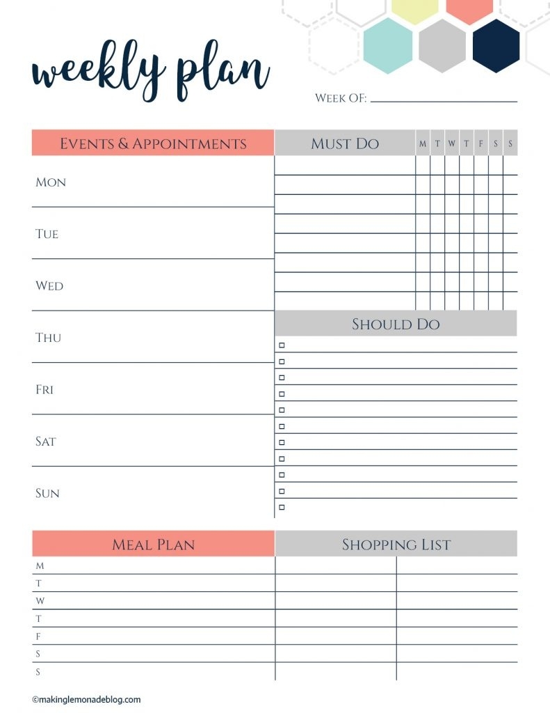 Free Printable Weekly Planner (You Asked, I Listened)  Printable Weekly Planner For The Week