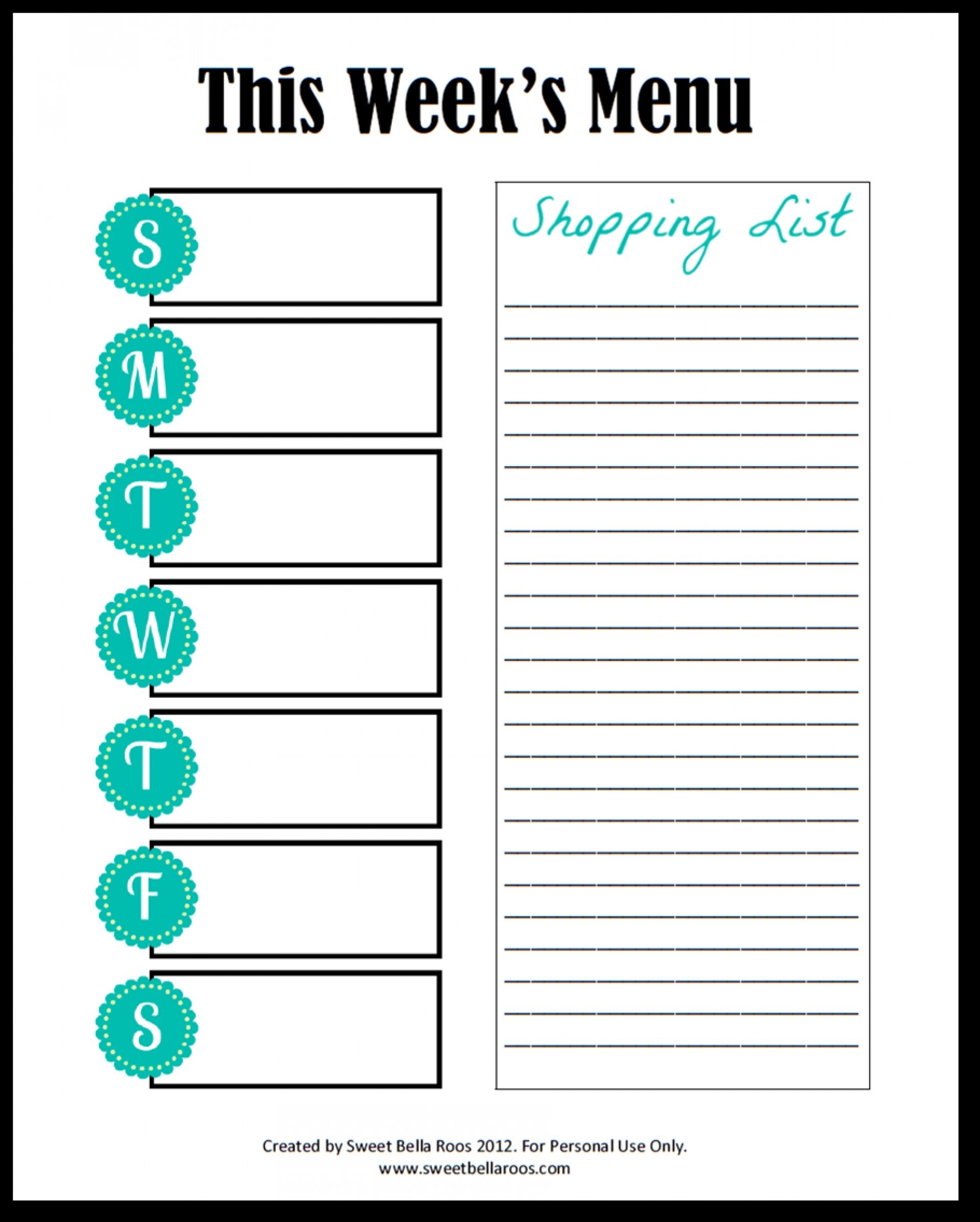 006 Template Ideas Free Meal Planner Plan Stirring For Weight Loss  Monthly Printable Blank Menus To Print