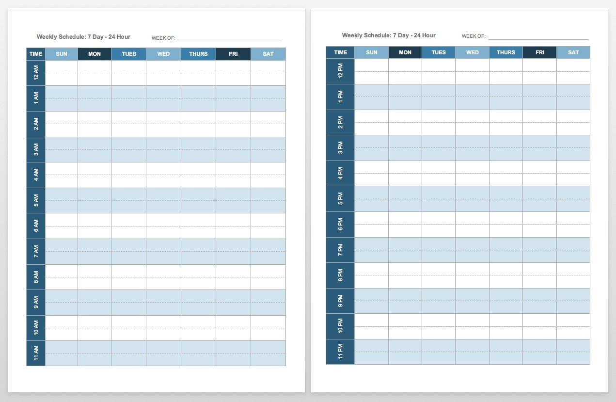Free Blank Calendar Templates - Smartsheet  2 Week Calendar Printable Free