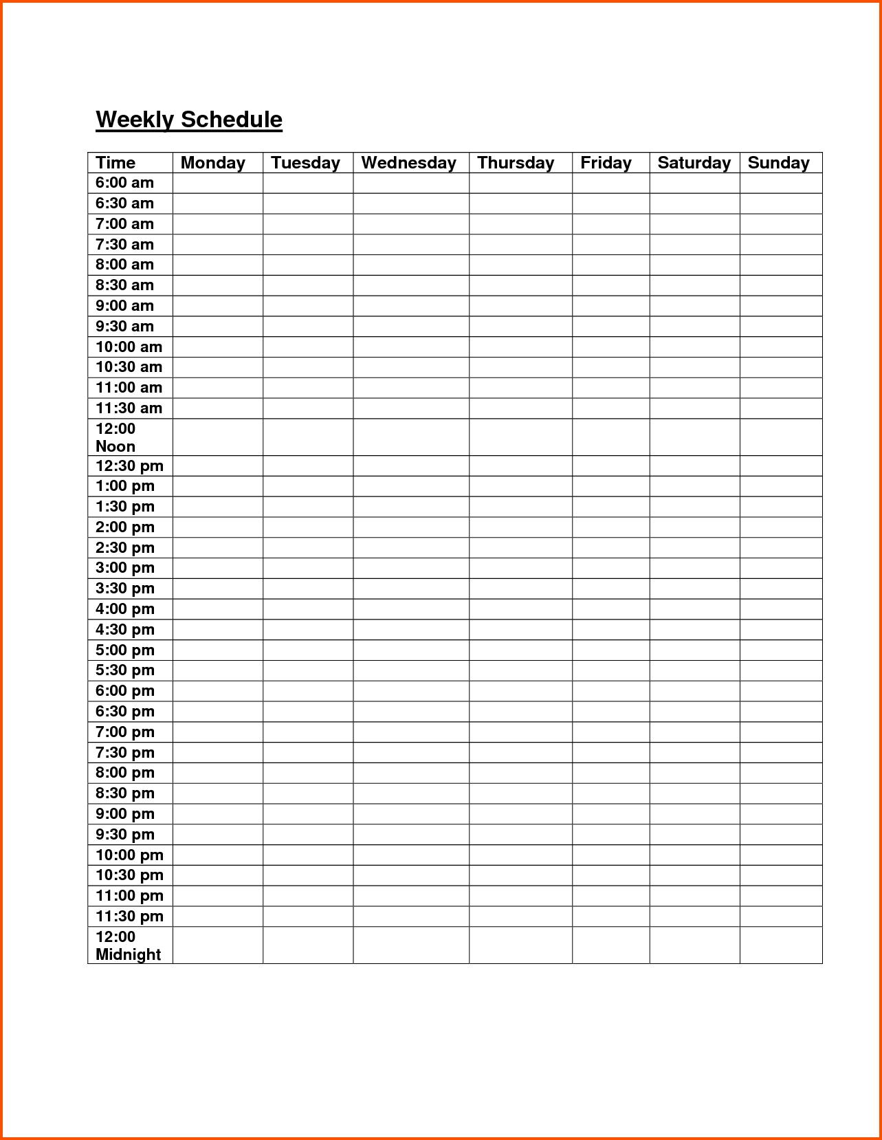 Free Weekly Class Schedule Template Excel #1 | Those Who Can, Teach  Homework Agenda Template 7Th Grade