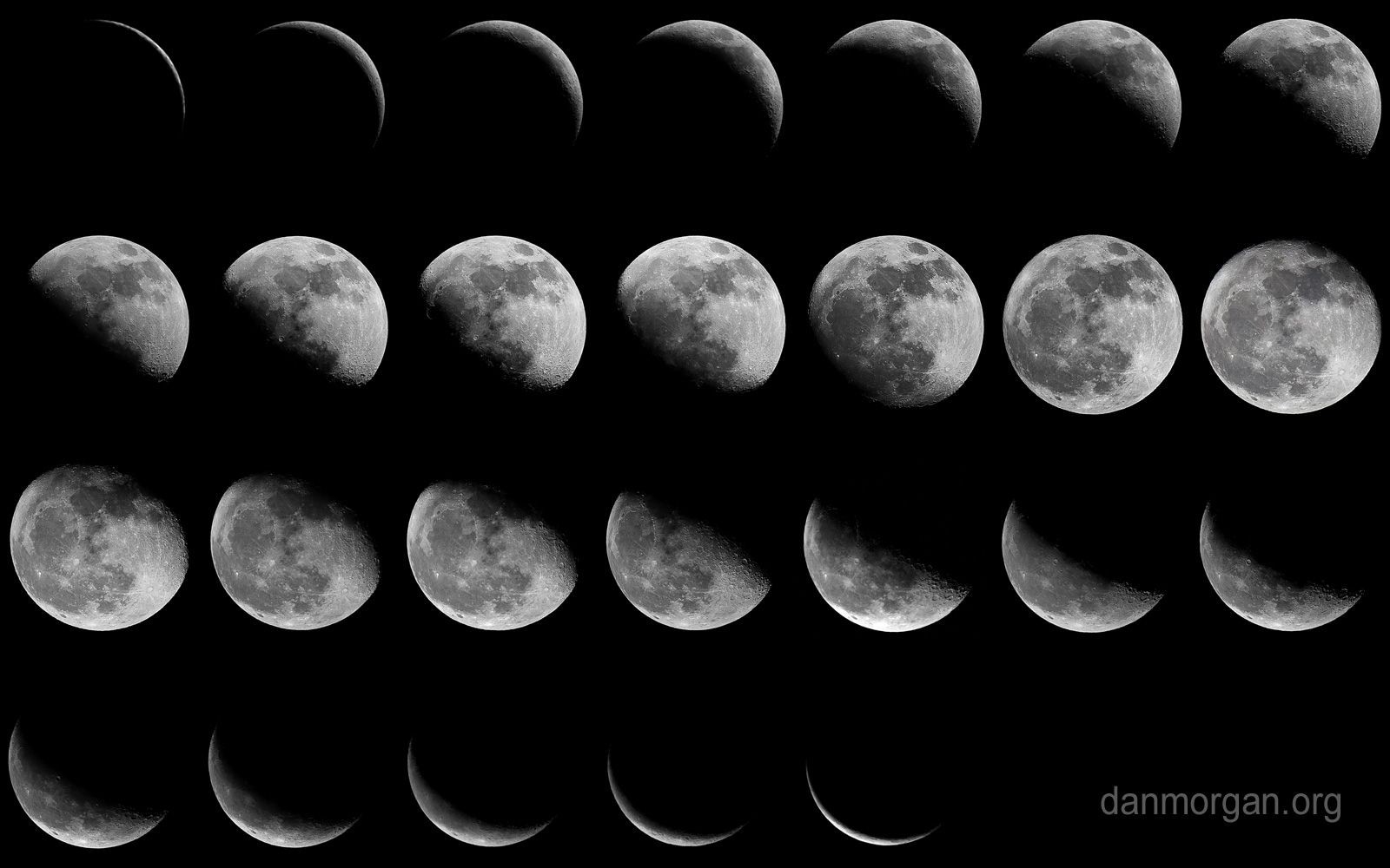 Moon Phases Wallpapers - Top Free Moon Phases Backgrounds  Desktop Calendar With Lunar Cycle