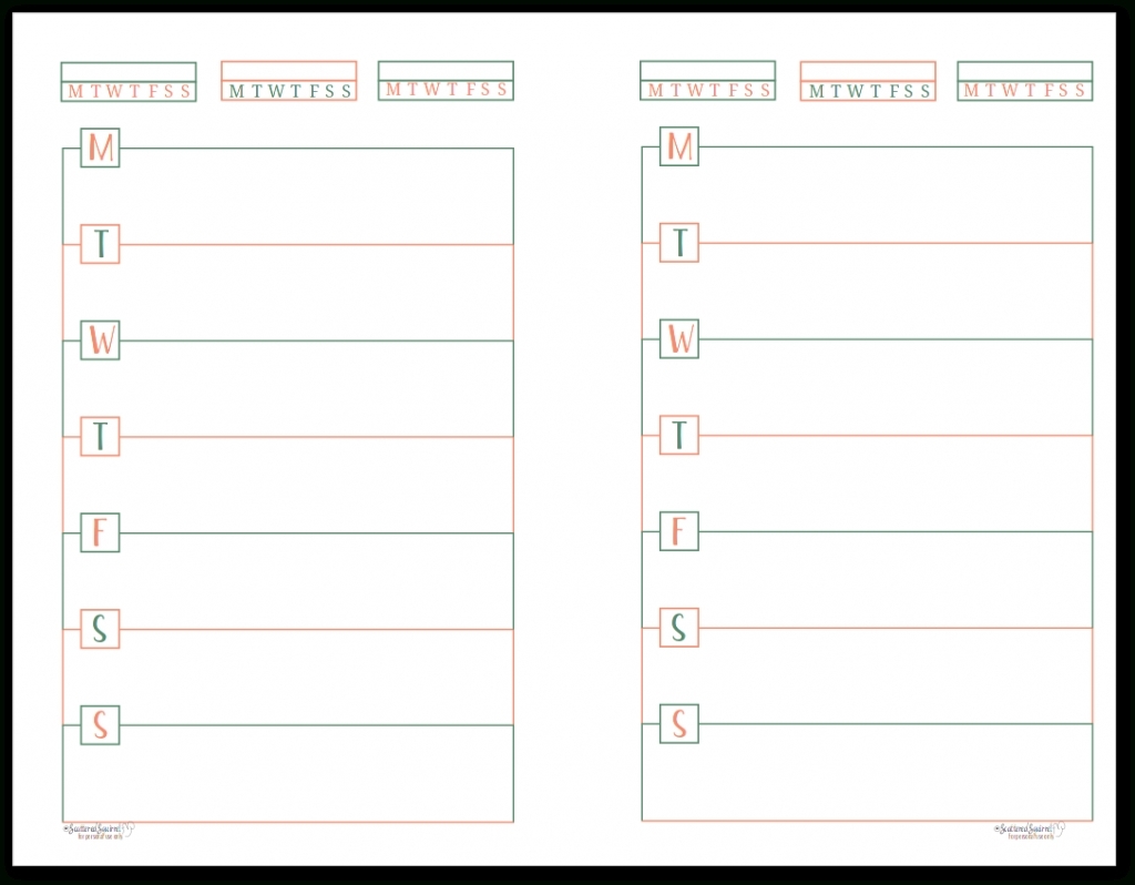 Printable Monthly Organiser Pages Monday To Sunday | Holidays  Printable Monthly Organiser Pages Monday To Sunday