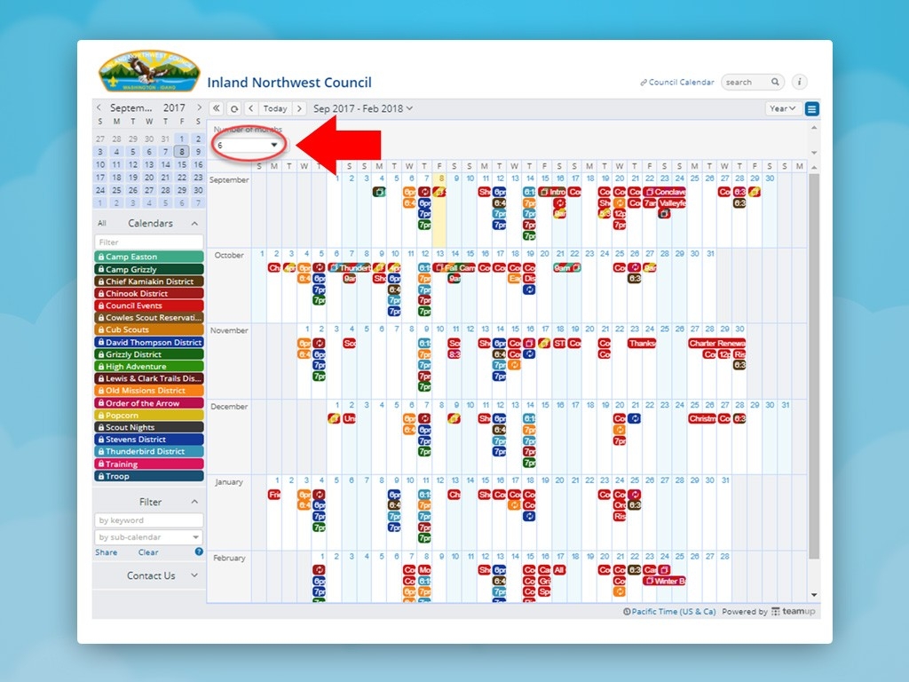 Use The Yearly Calendar View - Teamup News, Tips, Stories  Year At A View Calendar