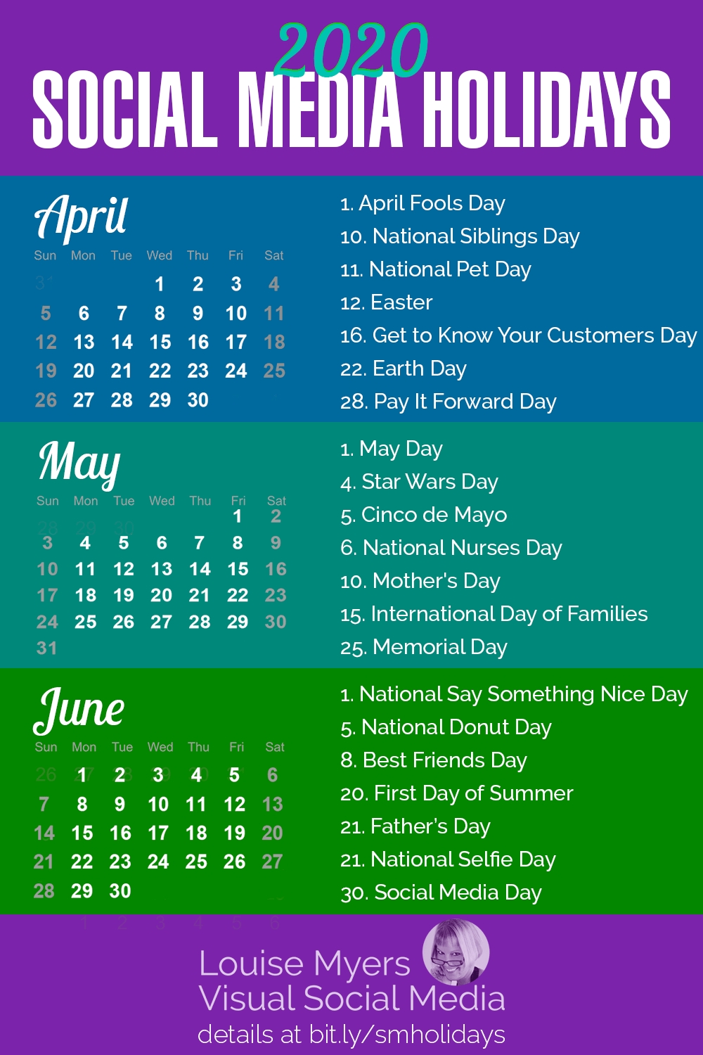 101 Social Media Holidays You Need 2019–20: Indispensable!  2020 Fun National Holiday Calendar
