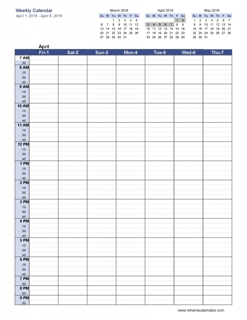6 Week Blank Schedule Template Weekly Calendar Template Pdf  Summer Calendar Templates