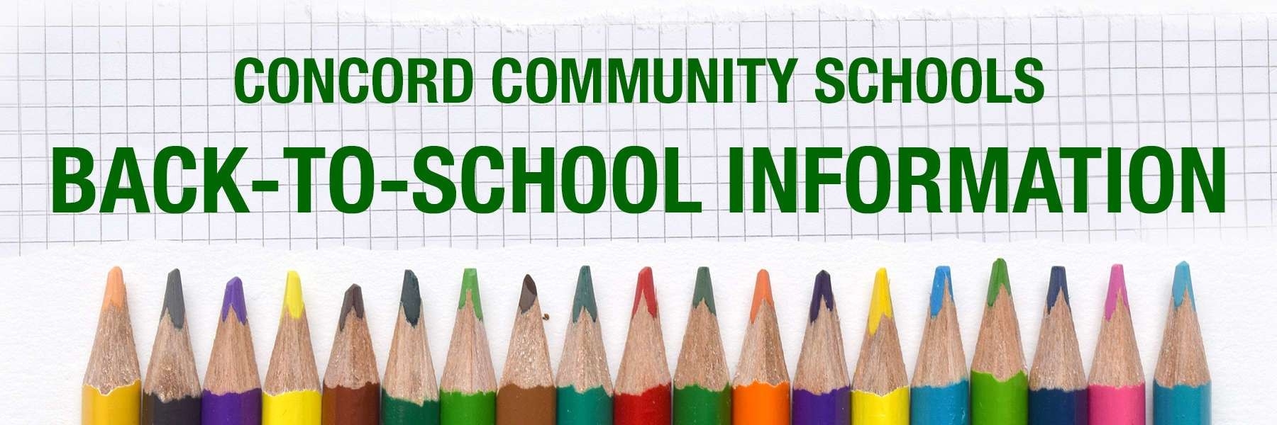 Back-To-School Information 2019-2020 - Concord Community Schools  Grade R Back Pay 2020