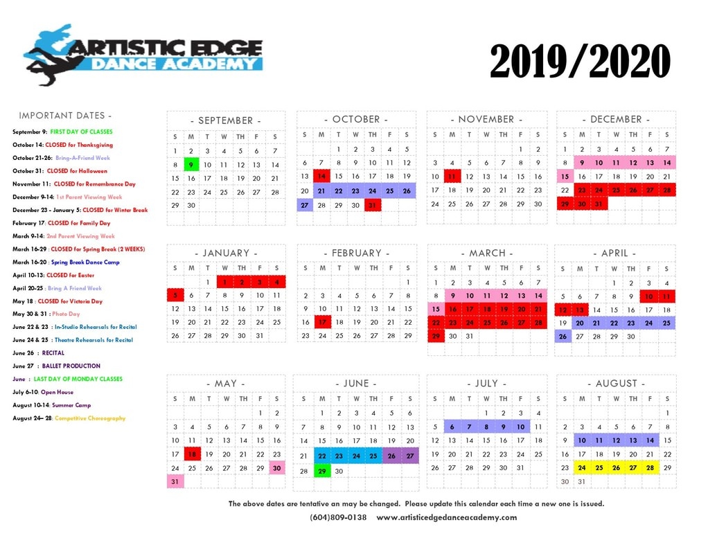 Calendar  Date Code Calendar 2020