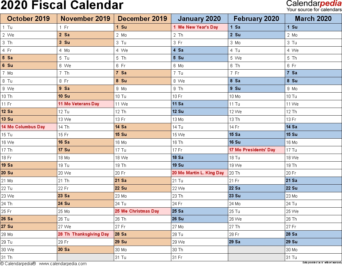 Australian Financial Year Dates 2020 Template Calendar Design