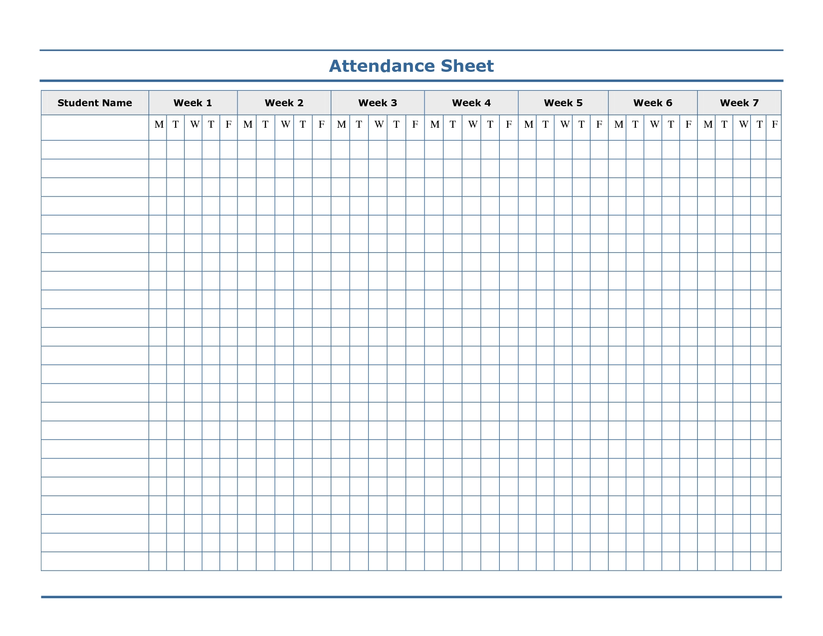 Pin On Attendance  Free Printable 2020 Employee Attendance Sheet