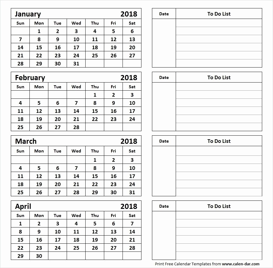 Printable Calendar 4 Months Per Page 2019 • Printable Blank  Printable Calendar 2020 3 Months Per Page