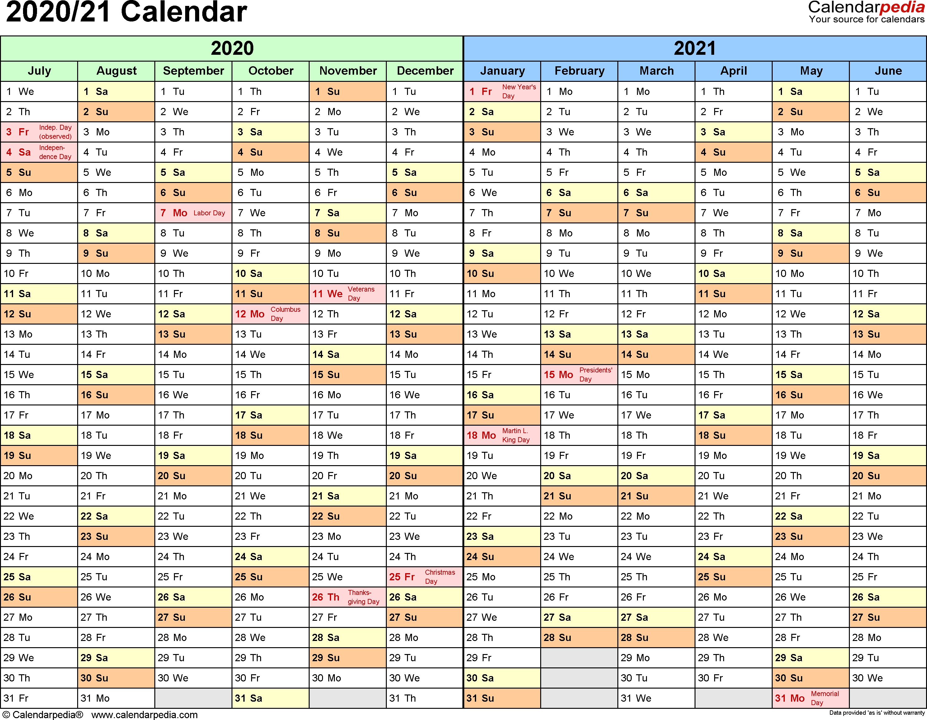 Split Year Calendar 2020/21 (July To June) - Pdf Templates  Financial Year Dates 2020/2020 Australia