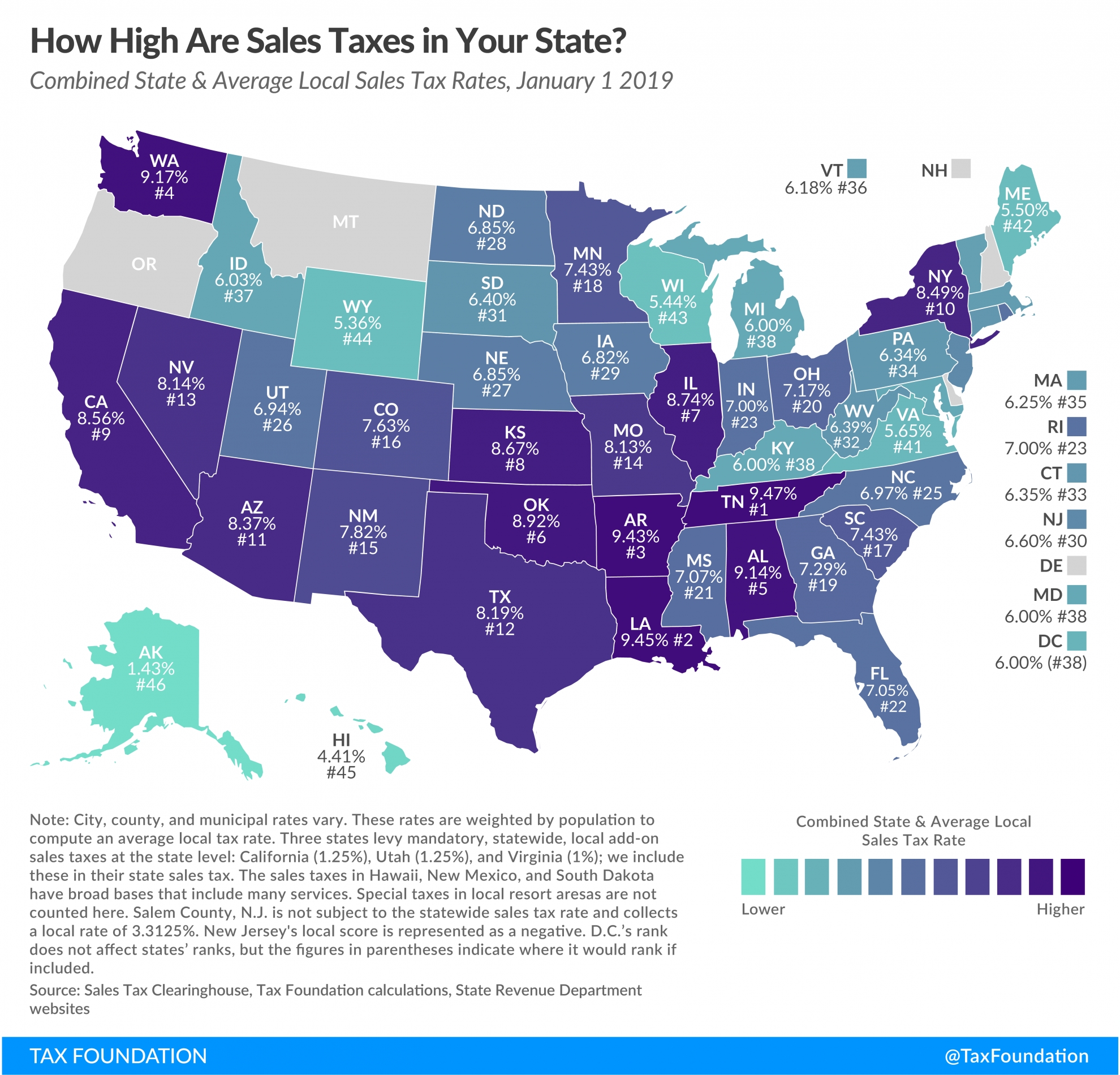 State And Local Sales Tax Rates, 2019 | Tax Foundation  La Tax Free Weekend 2020