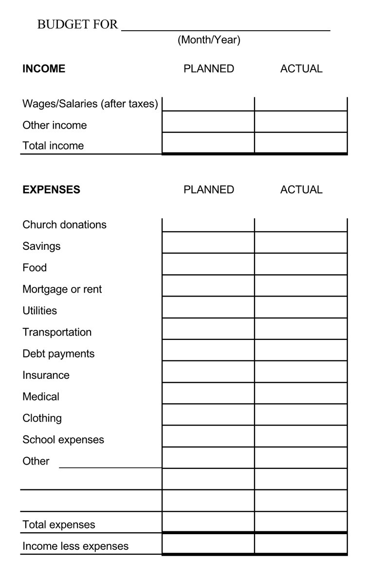 7+ Bi-Weekly Budget Templates | An Easy Way To Plan A Budget  Monthly Payment Sheet Pdf