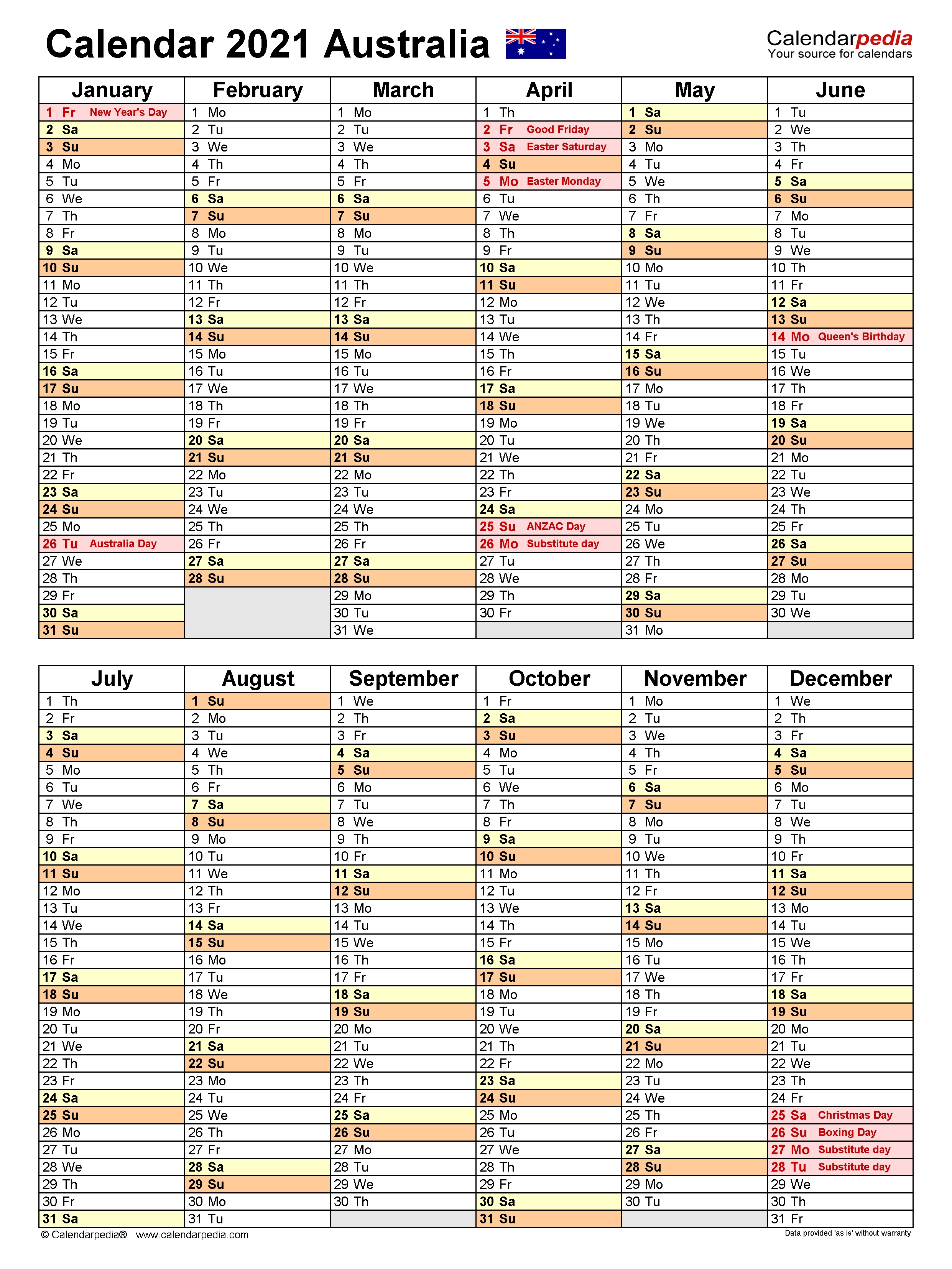 fy 2021 calendar australia template calendar design