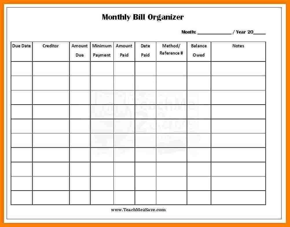 Bill Sheet Template Pay Spreadsheet Employee File Cover  Bill Payment Sheet