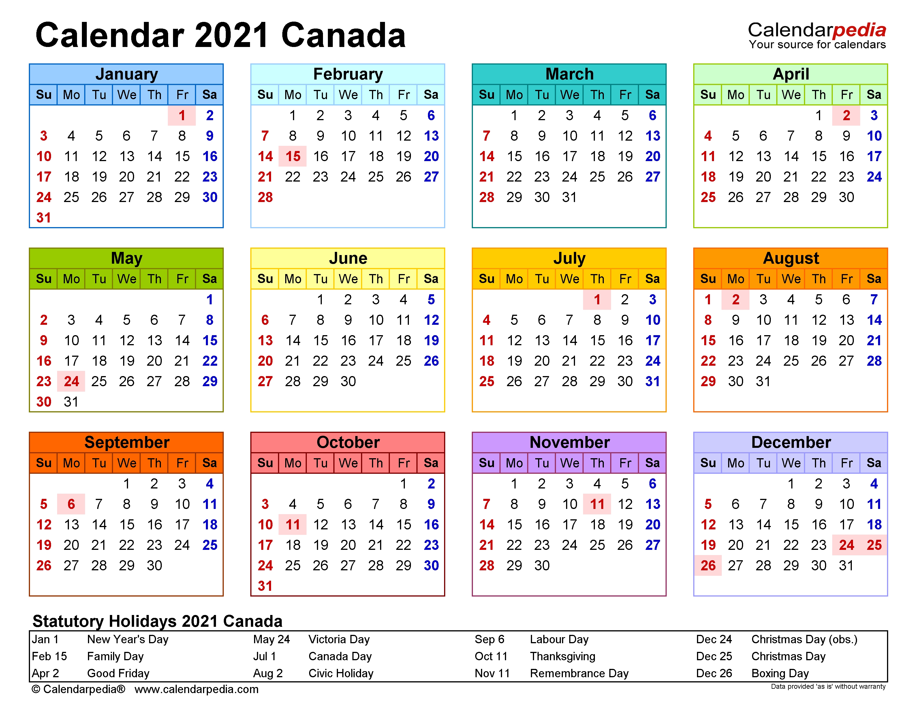 canada budget calendar