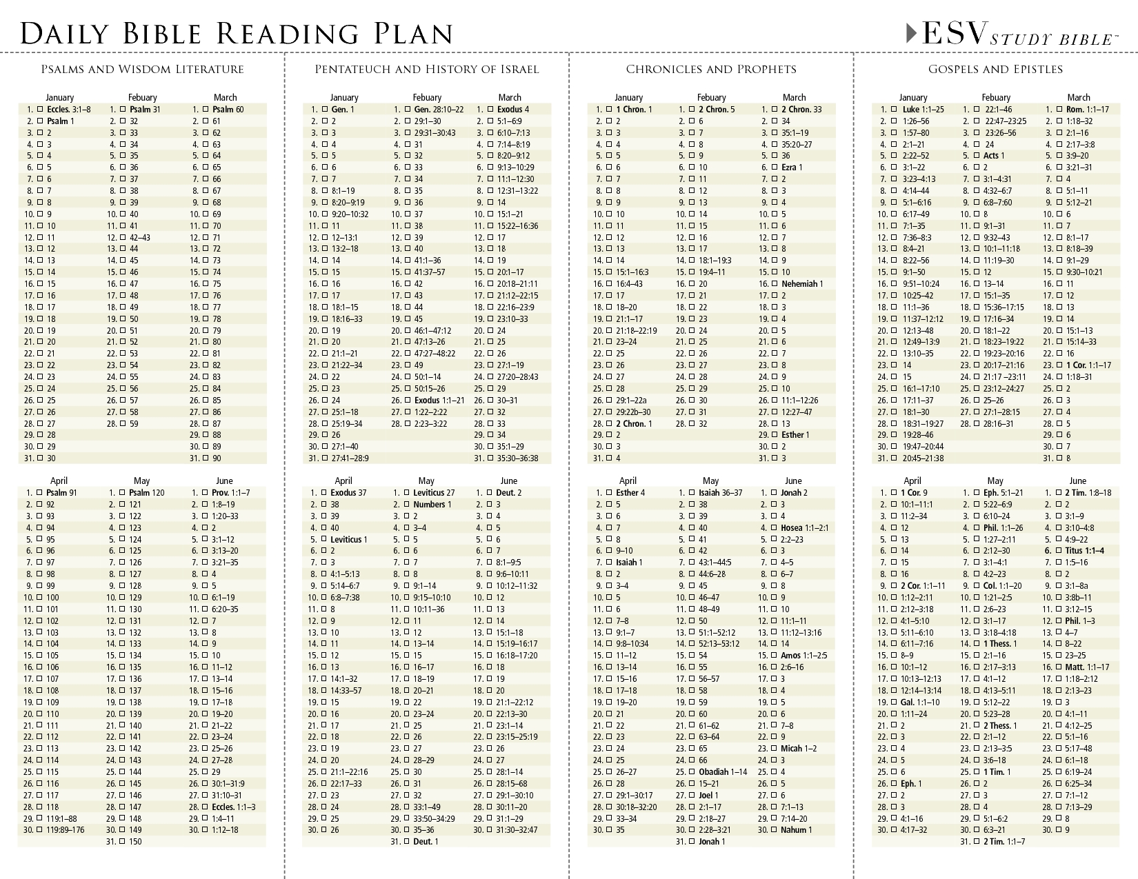Daily+Bible+Reading+Plans | Bible Reading Plan, Read Bible  Free Printable Bible Reading Schedule