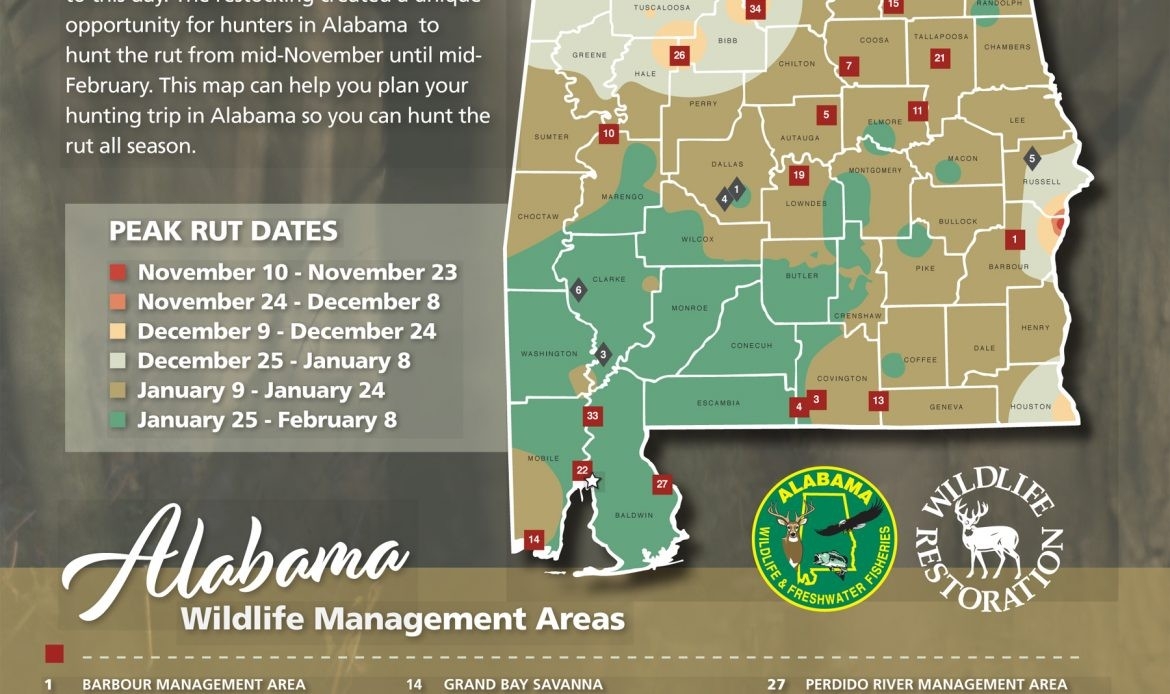 Hunters Can Use The Wff Rut Map To Determine The Likely  When Is Rut 2020