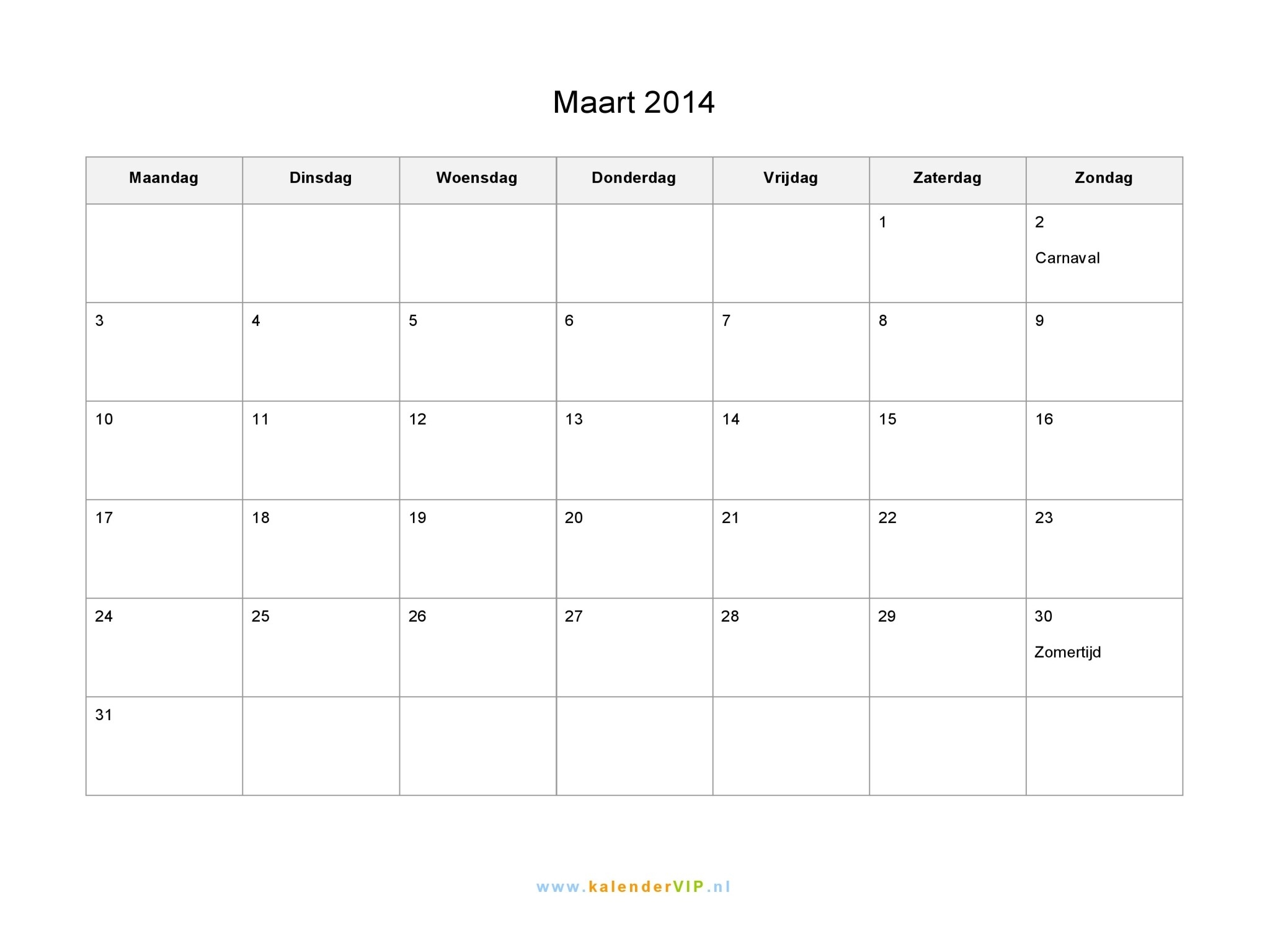 Kalender Maart 2014 Met Weeknummers En Feestdagen In Excel Pdf  Kalender Maart 2020