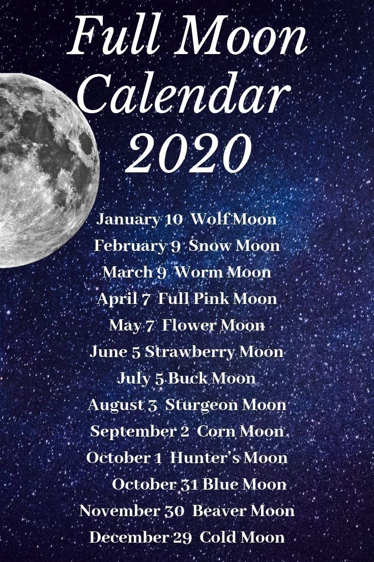 Full Moon Calender Template Calendar Design
