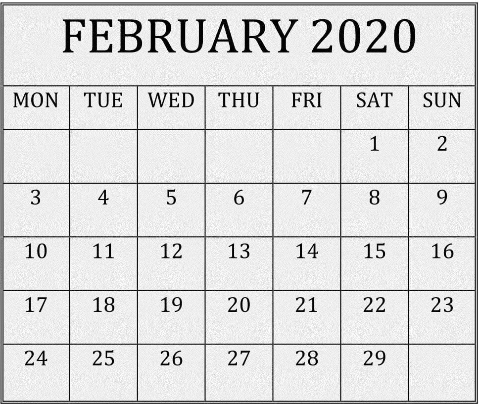 Print Free Calendars Without Downloading 2020 – Samyysandra  Print Free Calendars Without Downloading