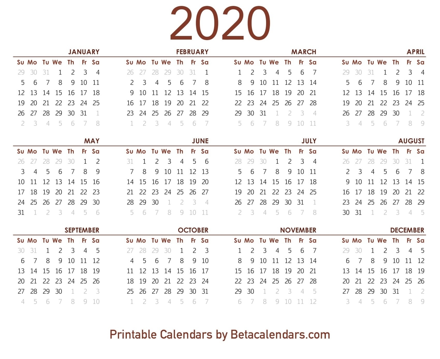 Printable 2020 Lunar Calendar | Monthly Printable Calender  Solar Lunar Calendar 2020