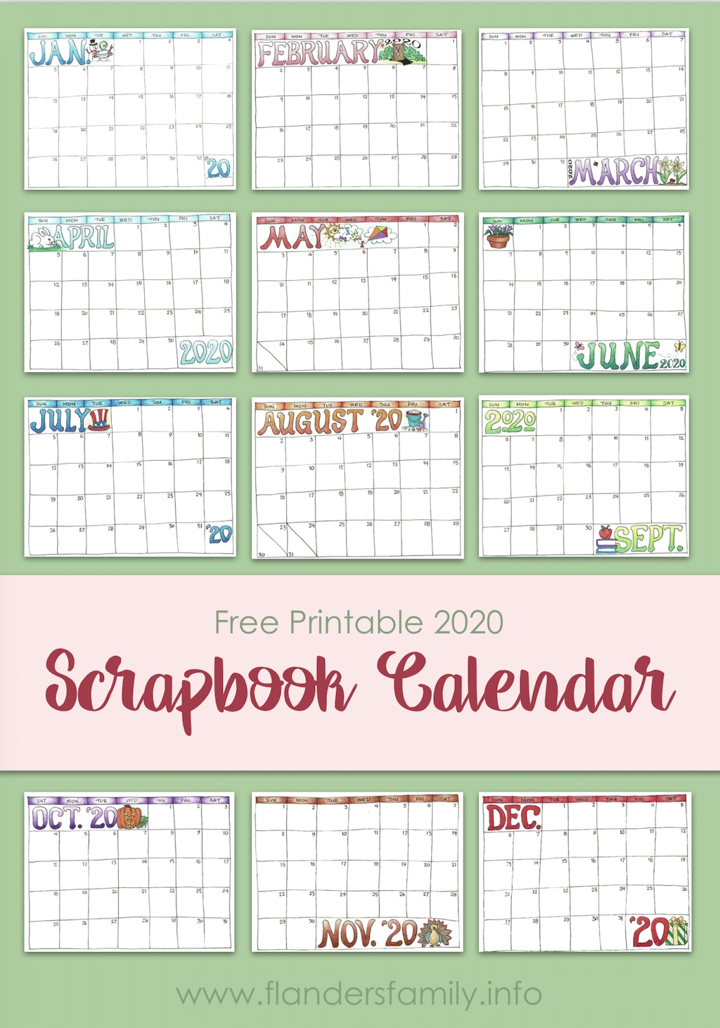 March 2020 Homeschool Attendence Tracker - Template ...
