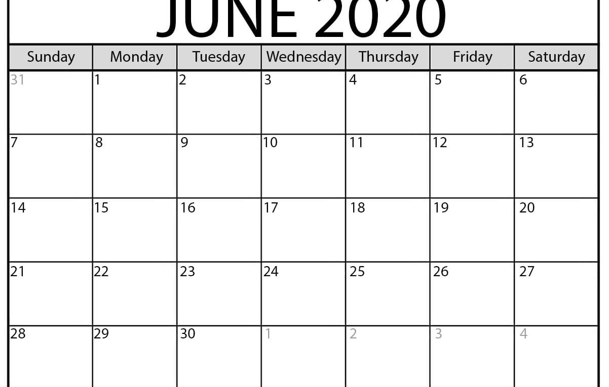 Printable June 2020 Calendar - Beta Calendars  Methodist Holiday Calendar 2020