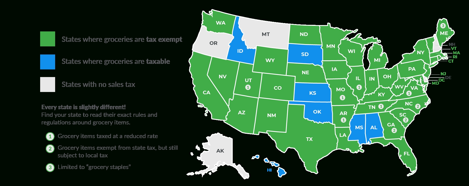 Sales Taxstate: Are Grocery Items Taxable?  Louisiana Tax Free 2020