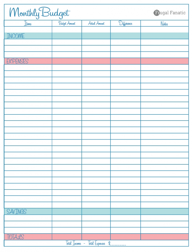 Small Business Annual Budget Template Excel Free Example  Free Blank Printable Monthly Bill Template
