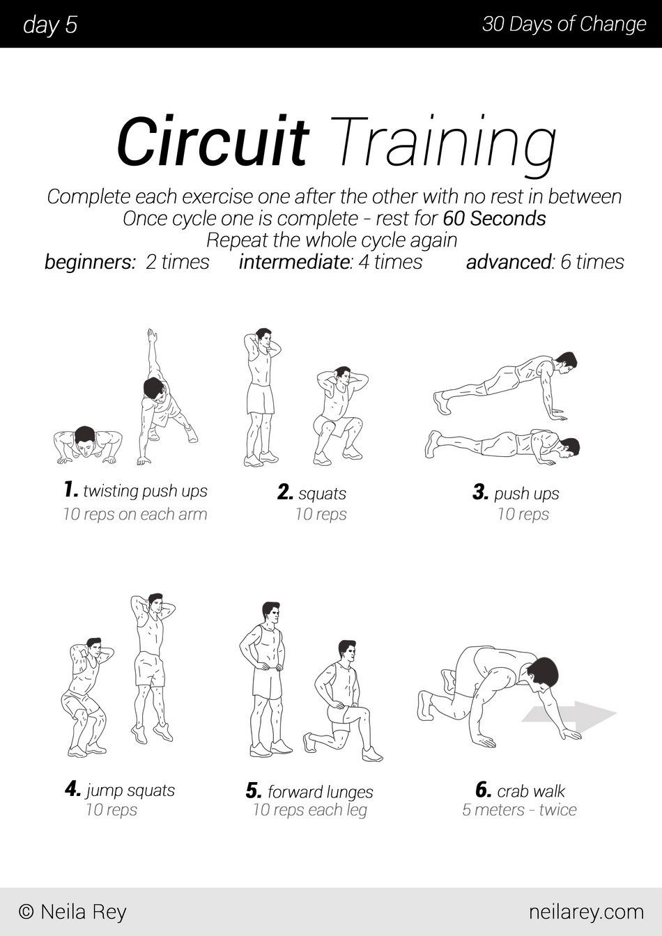 The Ultimate 30-Day Calisthenics/cardio Exercise Regimen  30 Exercise Chart For Beginners
