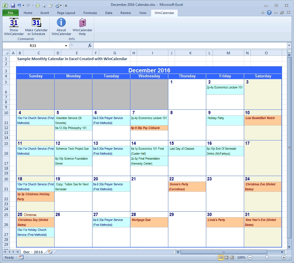 Wincalendar: Excel Calendar Creator With Holidays  Methodist Holiday Calendar 2020