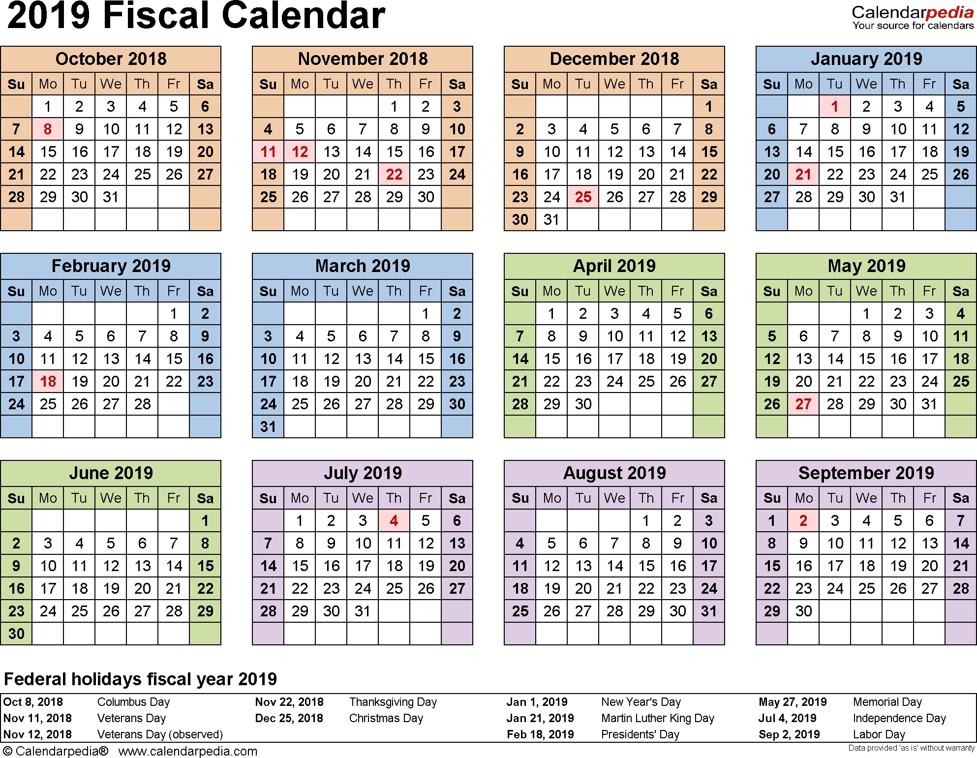 2019-2020 Calendar Financial Week Numbers - Calendar  Financial Year 19 Weeks Calendar
